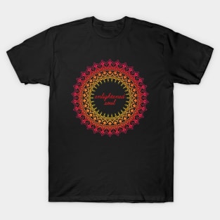 Enlightened Soul - Meditation Mandala Print Design GC-092-17 T-Shirt